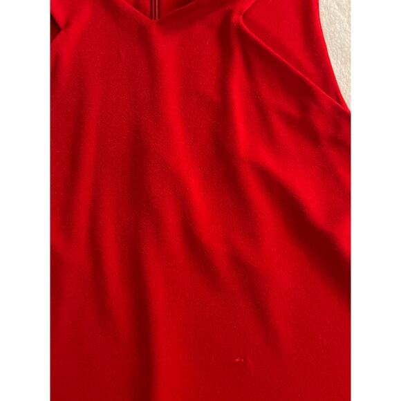 Lauren Ralph Lauren Petites Cris Cross neckline sleeveless blouse top PM - Picture 4 of 7